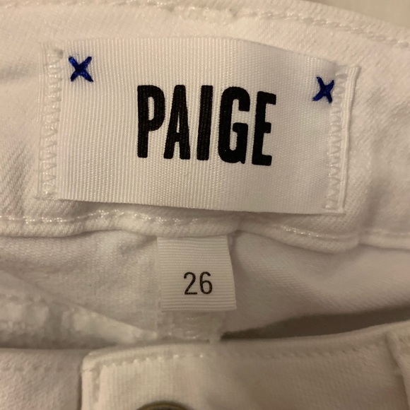 Paige Verdugo Crop White Jeans - Picture 5 of 6